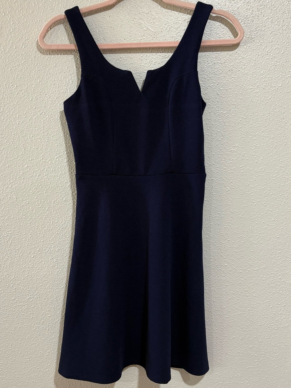 Planet Gold Navy Fit & Flare Dress | Sleeveless V-Notch | Women’s Small